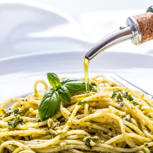 Pasta with Pesto.